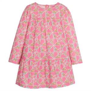 NEW BISBY girls lisle dress in pink